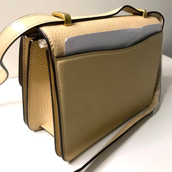 Authentic Coach ALIE Ivory Genuine Grain Leather Shoulder Crossbody Handbag - Picture 9 of 10